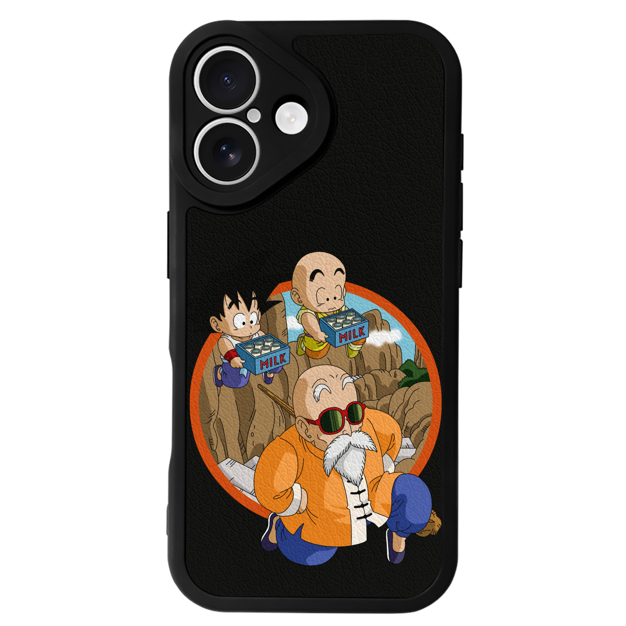 （画像用） ドラゴンボール 亀仙人（かめせんにん） DRAGON BALL Master Roshi Kame Sennin 【iPhone 16シリーズ対応】シリコンスマホケース（レザー調） 材質：シリコン